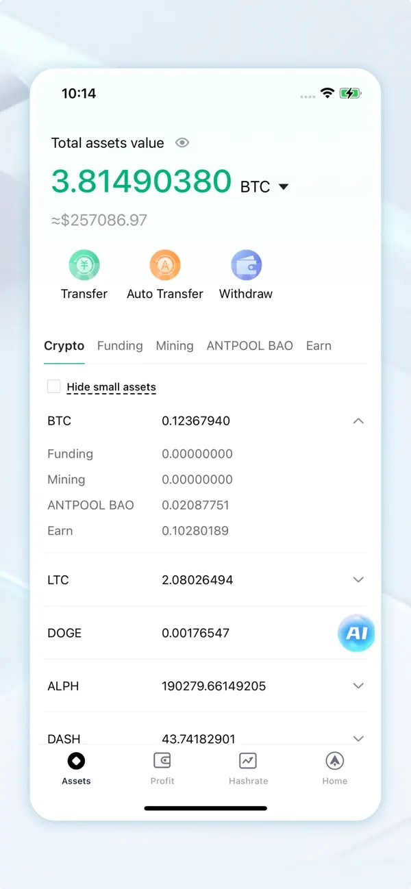 AntPool(蚂蚁矿池)